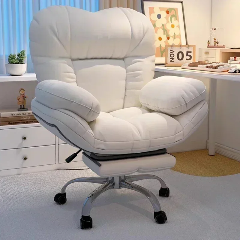 Chaise de bureau relaxante pivotante chaises de bureau paresseuses fauteuils à roulettes confortable salle de Pc jeu confortable Silla Oficina meubles