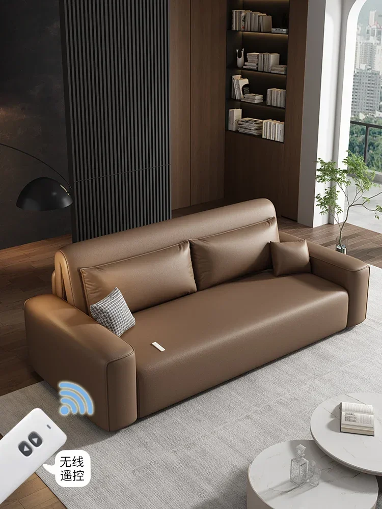 

Intelligent Electric Sofa Bed Dual-Purpose Multifunctional Living Room Small Apartment Cat's Paw Cloth Functional Bed