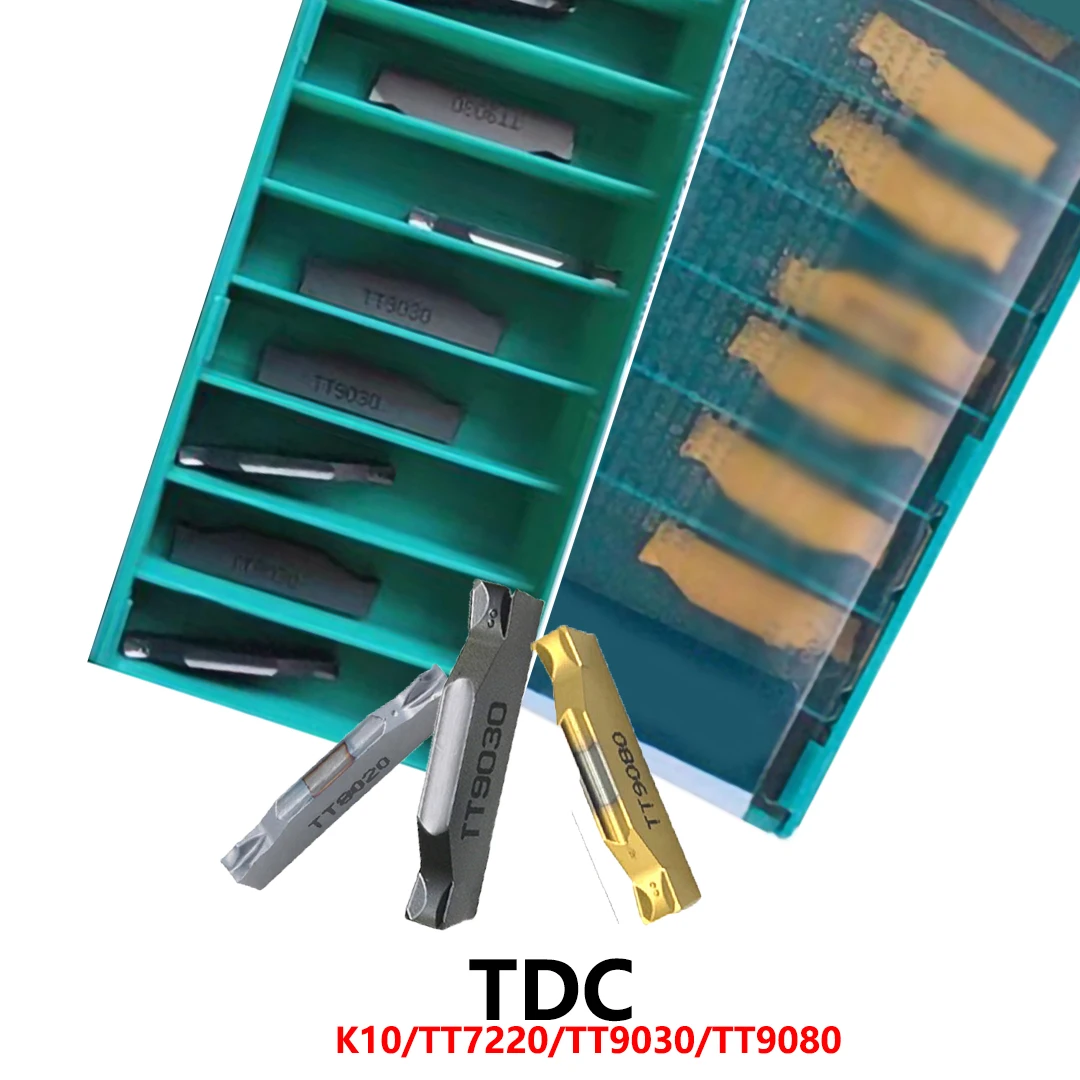 

Original Grooving Carbide Inserts TDC2 TDC3 TDC4 K10 TT7220 TT8020 TT9030 TT9080 CNC Blades Tools Holder TDC 2 3 4 Shank 10PCS