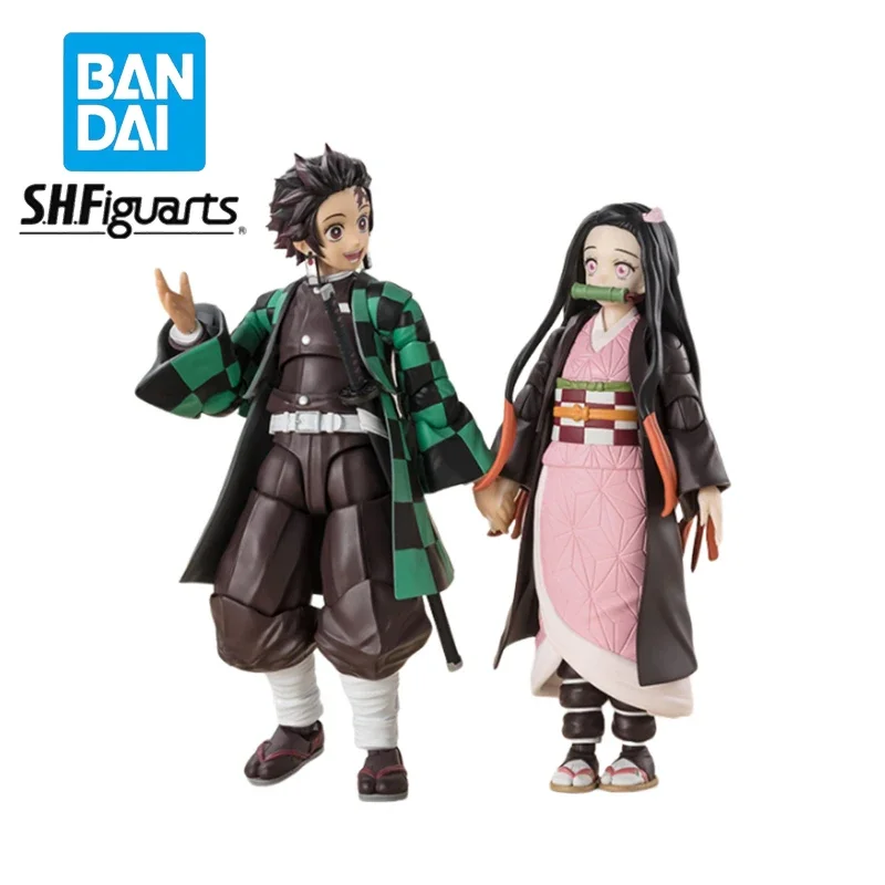 

Genuine Bandai S.H.Figuarts Demon Slayer Kamado Nezuko Action Anime Figure PVC 13CM Collectible Dolls Statuette Ornament Gifts