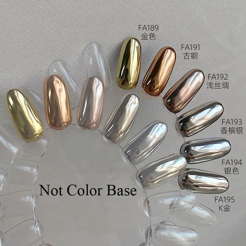 Upscale Metallic Mirror Powder Nail Art Dust Gold Silver Bronze Delicate Mirror Surface Glitter Nail Painting Pigment