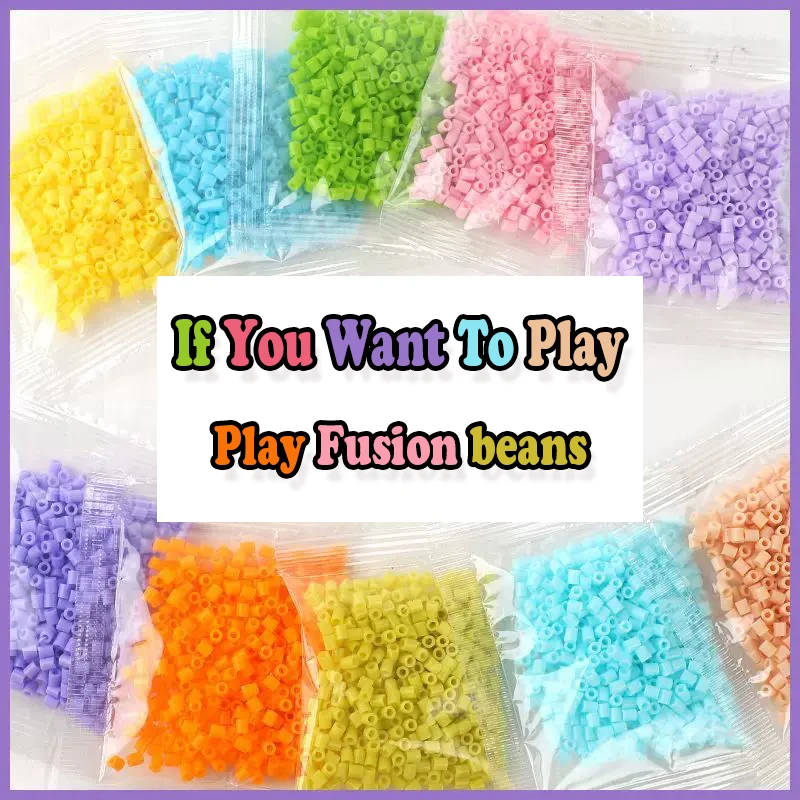 

1000 Pcs beads Fuse beads 2.6mm Yellow Melting beads For Crafts Beads Bulk Refill