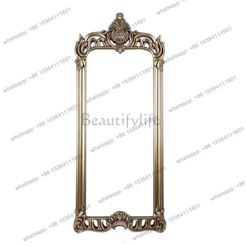 PG European full-length mirror floor-to-ceiling home French retro clothing store Baroque beauty mirror