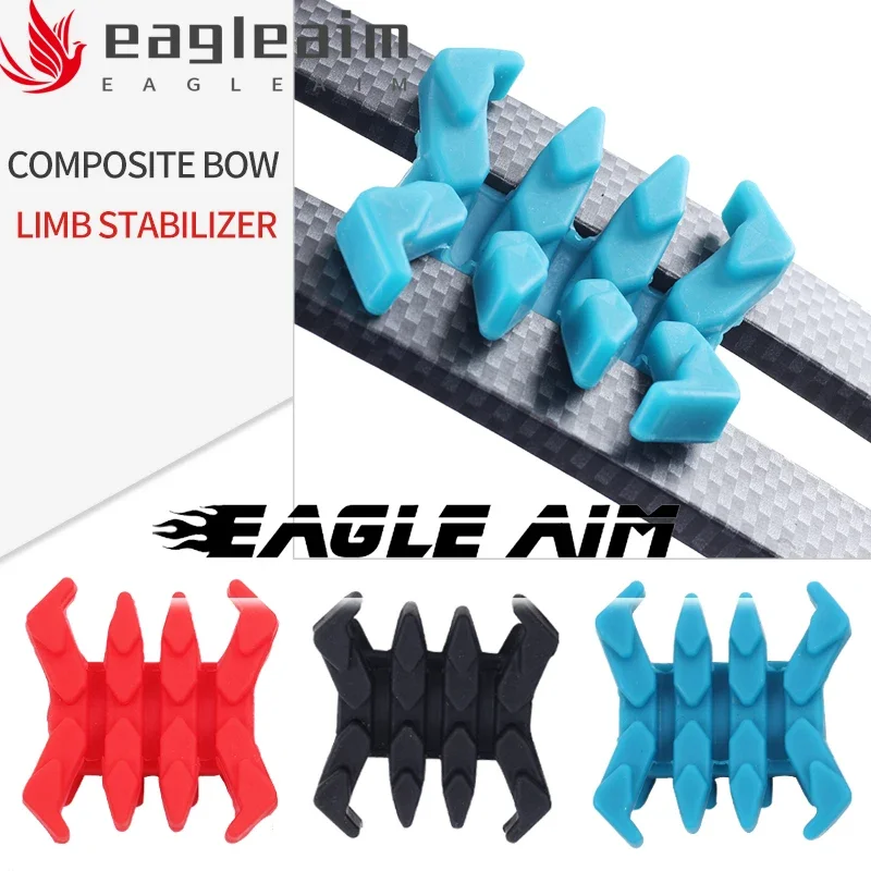 Double Dampener Bow Limbsaver Vibration Archery Crab Rubber Shock Absorber for Split Limb Compound Bow