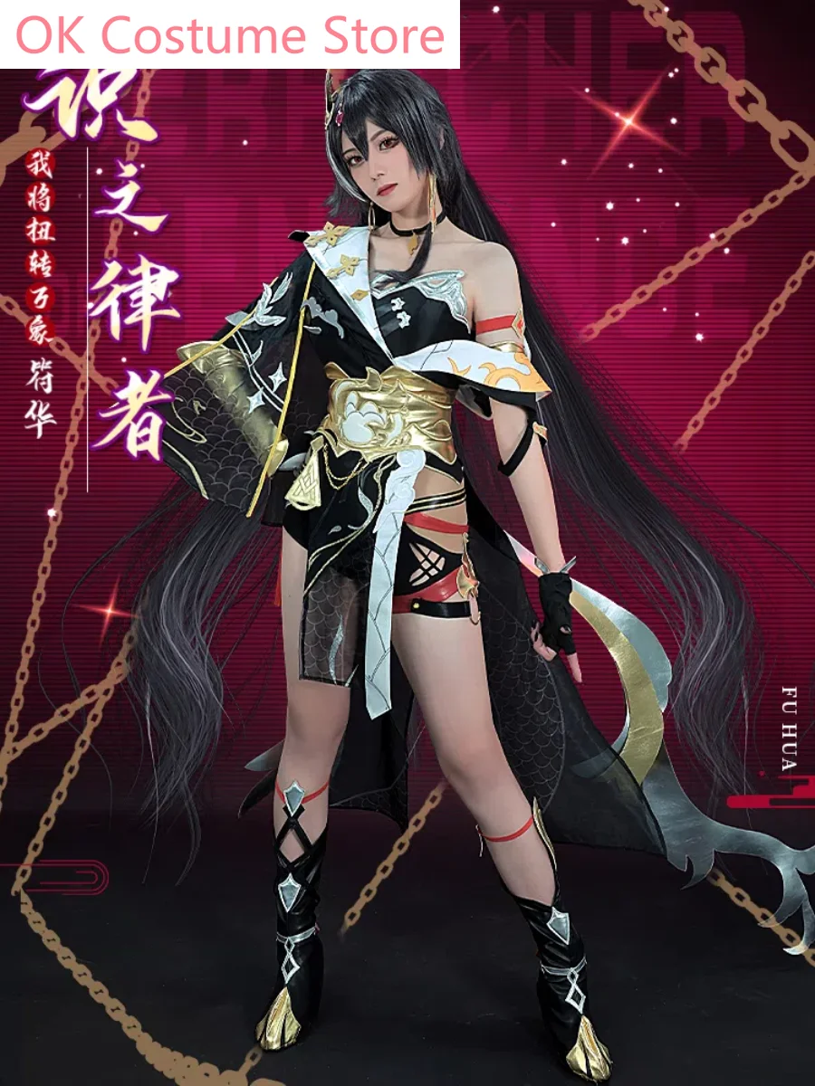 Honkai Impact 3rd Fu Hua The Lawgiver Of Knowledge disfraz de Cosplay para mujer, juego de Cos, uniforme de fiesta de Anime, juego de Halloween, ropa de rol