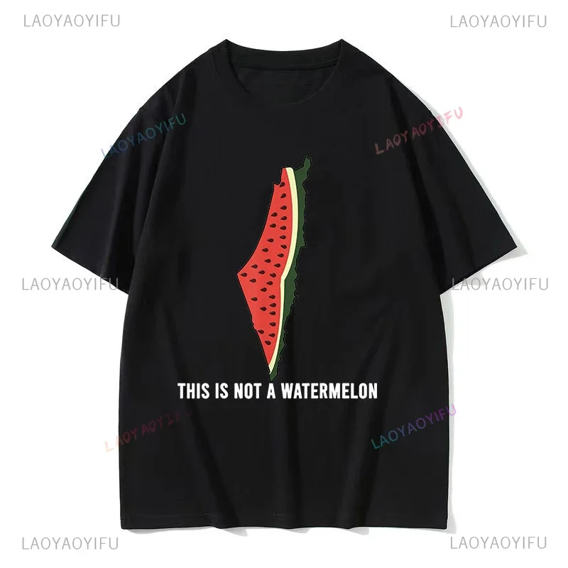 Funny This Is Not A Watermelon Printing T Shirt Men Summer Fashion T-Shirts Casual Cotton T-shirt Personality Unisex Tee Tops