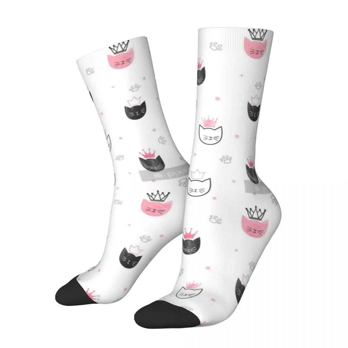 

Crown Doodle Animal Socks Male Mens Women Spring Stockings Polyester