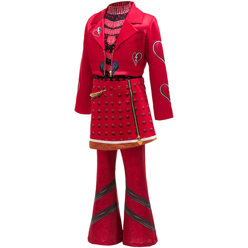 Neues Descendants Queen of Hearts Cosplay Kleines Rotes Prinzessinnenkostüm Halloween-Verkleidung Weihnachts-Performance-Kostüm – Detail 7
