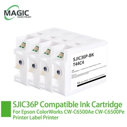 Europe SJIC36P Ink Cartridge with Pigment Compatible for Epson ColorWorks  CW-C6500Ae CW-C6500Pe Printer Label Printer