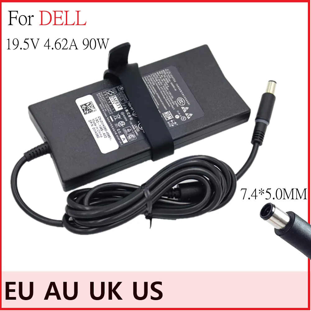 19.5V 4.62A 90W ForDELL 1088 1400 1420 1440 1450 1464 1525 1545 3300 3400 3437 3440 Laptop Supply AC Adapter Charge