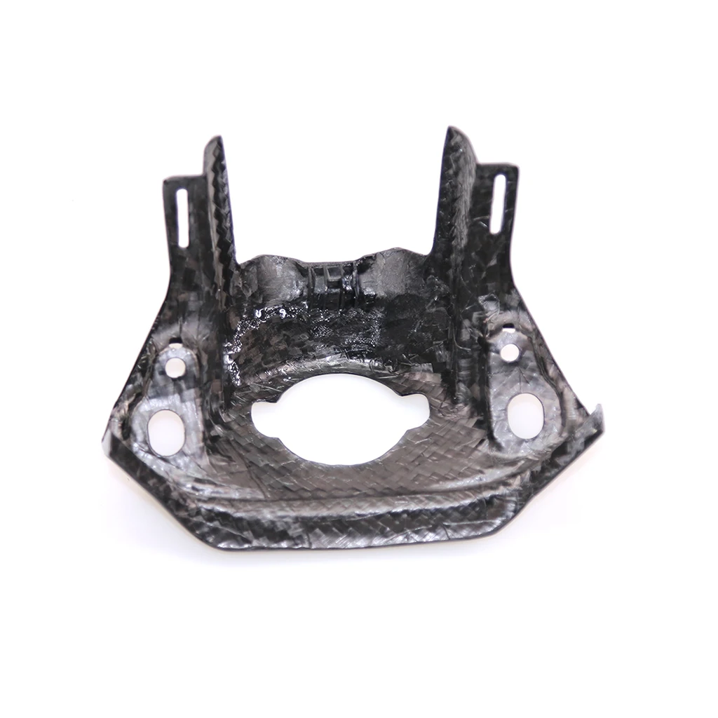 For Honda CB650R CBR650R 2019 Motorcycle Modified Part Carbon Fiber Front Lock Cover Decorative Cover