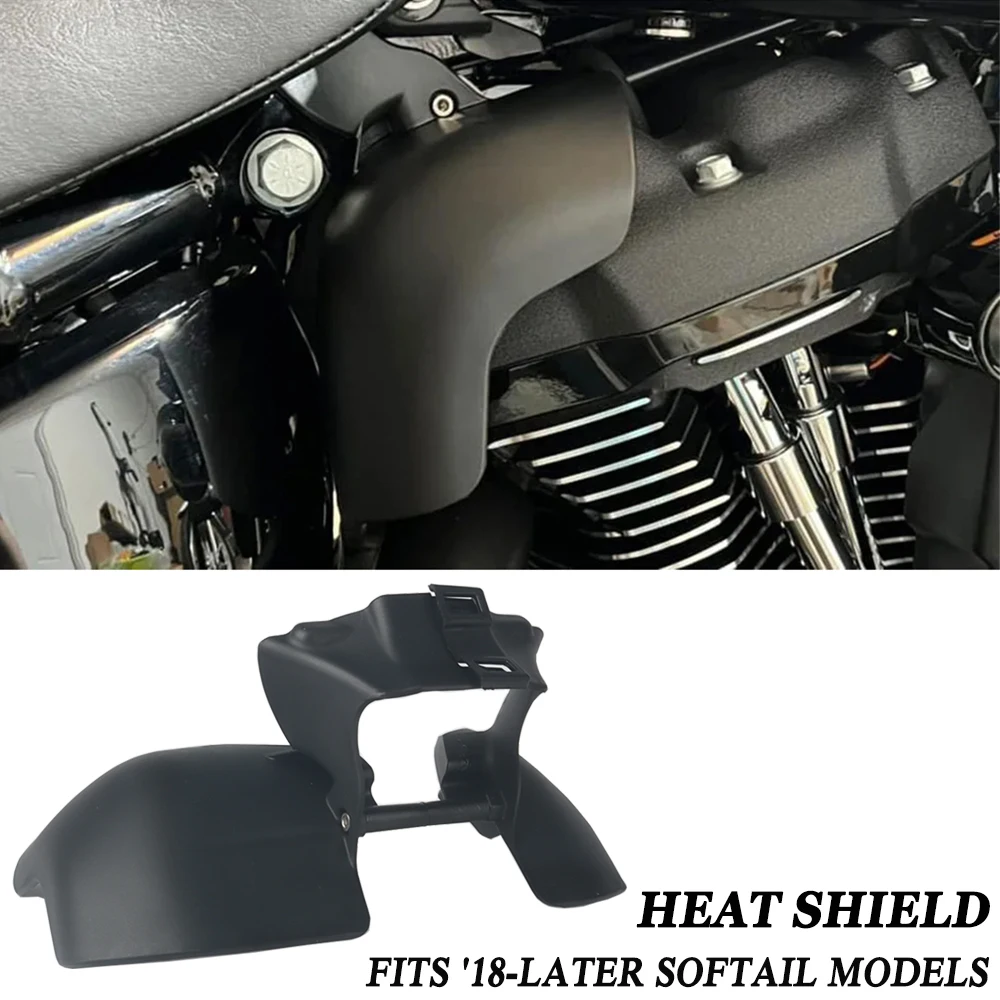 

New Mid Frame Air Deflector For Harley Softail Models Motorcycle Black Mid Frame Air Deflector Heat Panels Covers 2018-2023