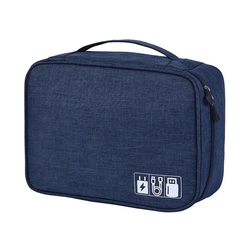 NONE Multifunktion ale wasserdichte digitale elektronische Organizer USB-Datenleitung Ladegerät Stecker Kopfhörer Reise Aufbewahrung tasche 5