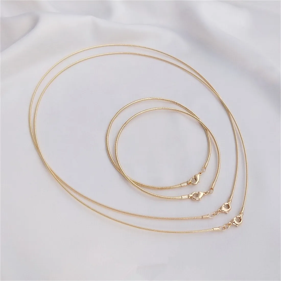 

14K Gold-filled Memory Rebound Bracelet Ring Collar Thread Hard Wire Bracelet Collar DIY Jewelry Accessories Material B728