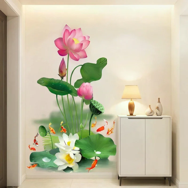 Lotus Flower Purity And Impurity Chart Sticker For Bathroom/Toilet Door