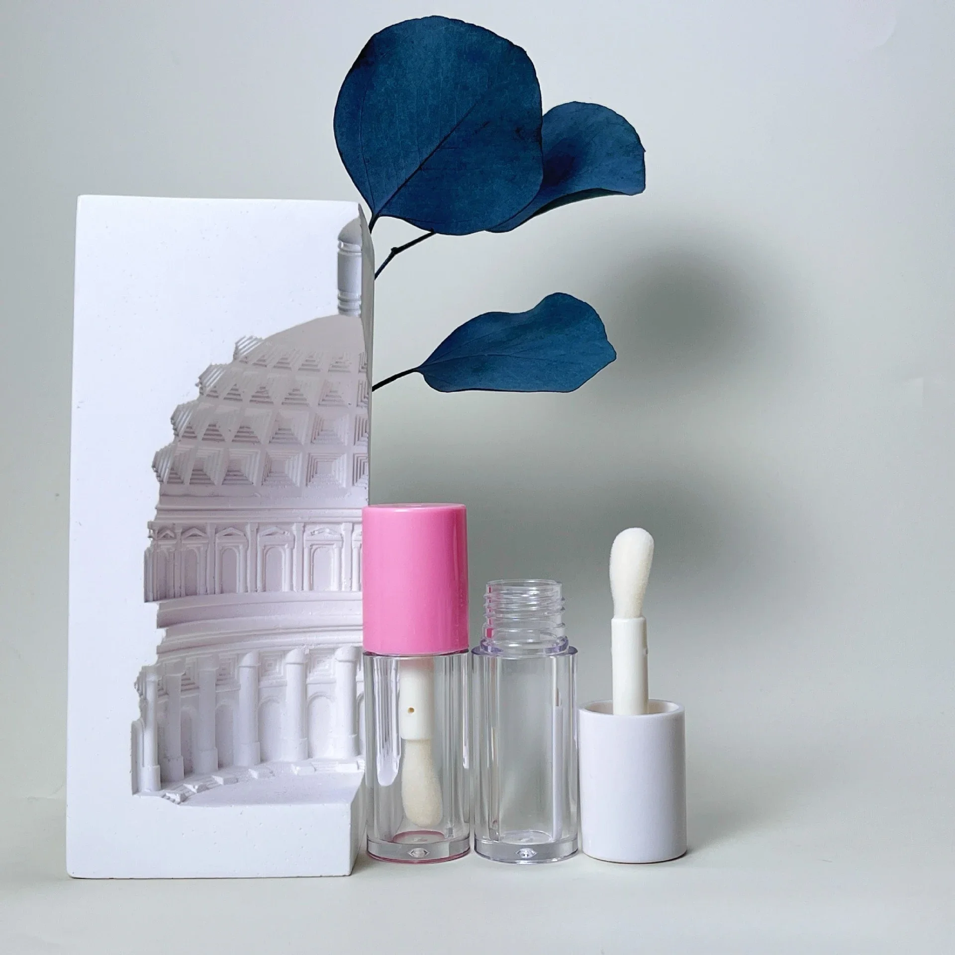 10/30/50pcs 3.5ml Lip GlazeTube Vuoto Piccolo Rotondo Grande Spazzola Asta Grande Testa della Spazzola Lip Gloss Eyeliner Occhio Tubo Nero All'ingrosso