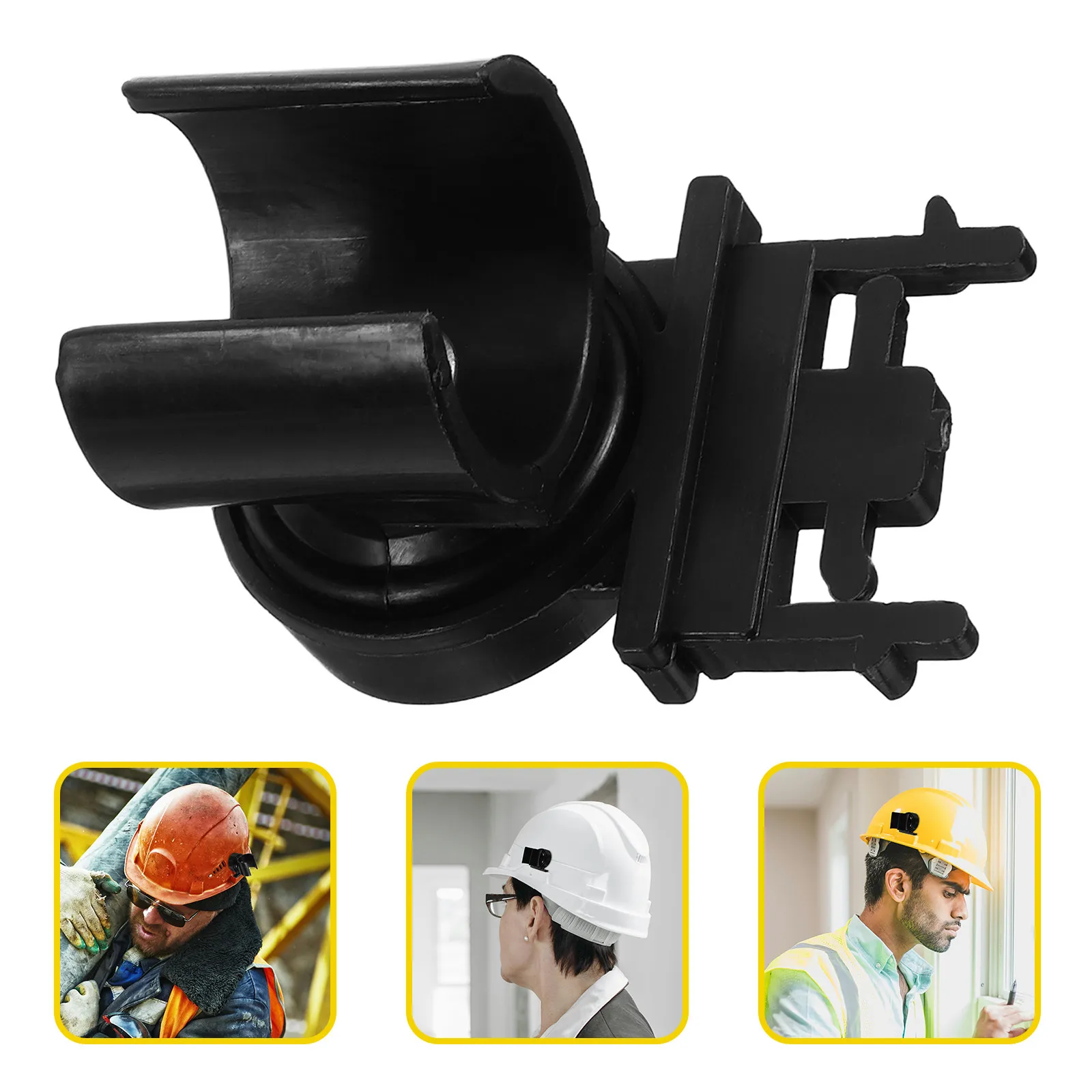 Hard Hat Clip Headlamp Mount Bracket Versatile Flashlight Holder Adjustable Angle Lightweight for Construction Mining Camping