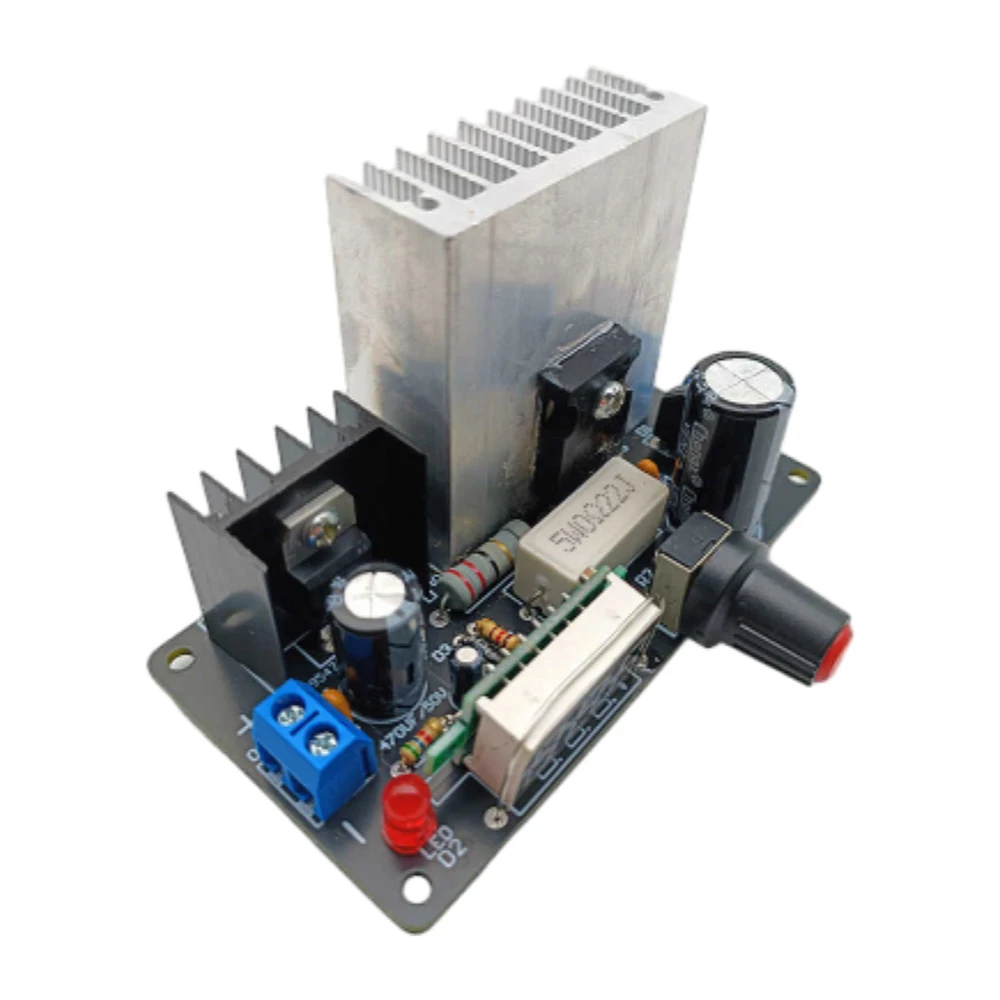 LM317 Power Supply Voltage Regulator Module Voltage Adjustable Module 3A with Voltage Display and Short Circuit Protection