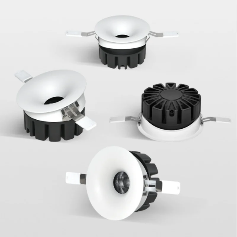 

Ra98 Ultra-thin spotlights, curved surface seamless embedded bezel-less tube lights, ceiling spotlights, focused lights