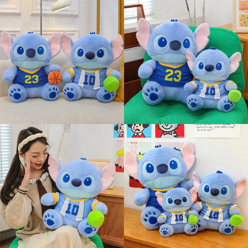 

Kawaii Stich плюшевая игрушка стежка баскетбольная кукла детский подарок на день рождения мягкая игрушка для детей милые плюшевые игрушки оптом