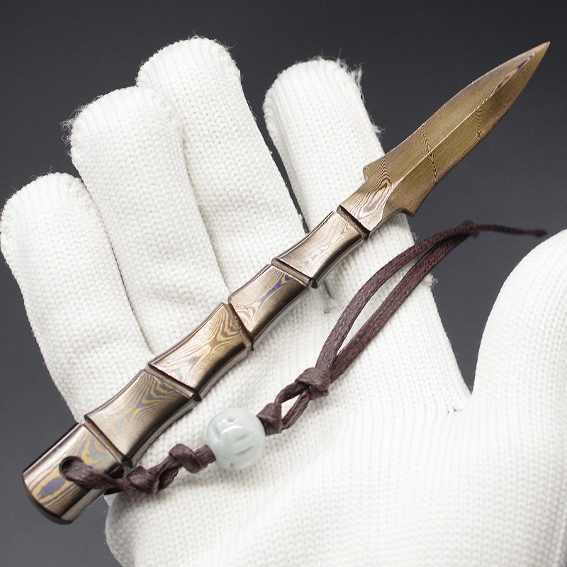 

Longquan Pure Handcrafted Bamboo-patterned Steel Tea Knife for Breaking Tea Cakes of Dark Tea and Pu 'er