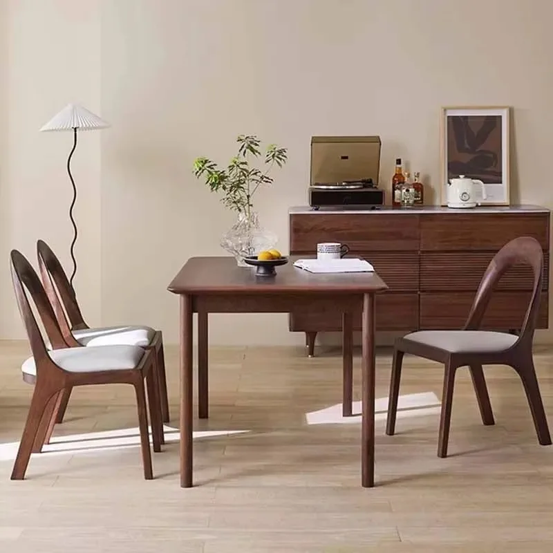 كراسي طاولة طعام فاخرة داخلية فريدة من نوعها خشبية لتوفير المساحة طاولات المطاعم الإبداعية الحديثة Mesas De Comedor المنتجات المنزلية #1