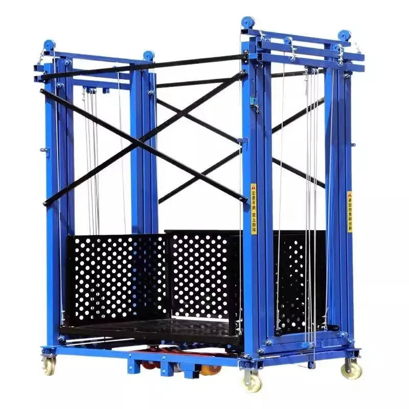 Mobile electric scaffolding automatic aerial work lifting platform