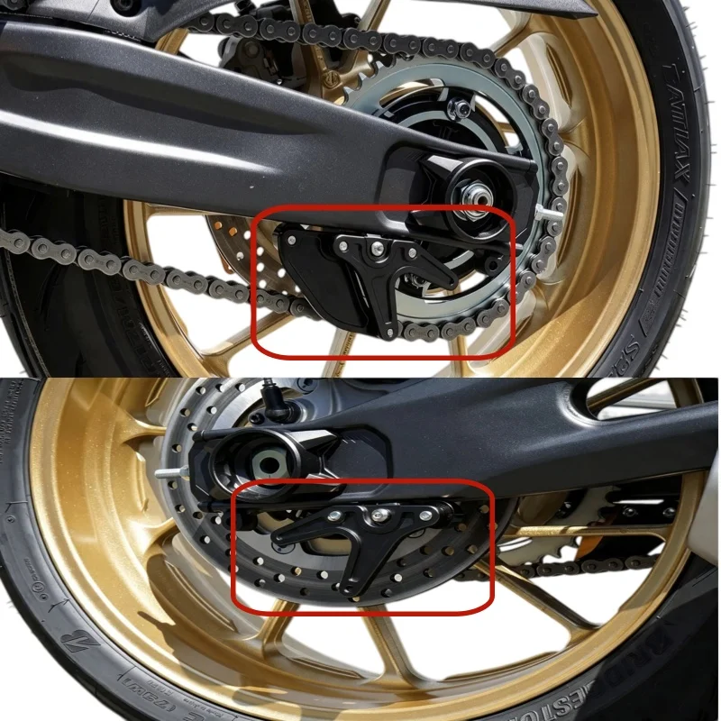 Motorcycle Rear Swingarm Paddock Stand Bracket Chain Covers Swingarm Spool Slider Stand Screws For YAMAHA YZFR7 YZF R7 2021-2026