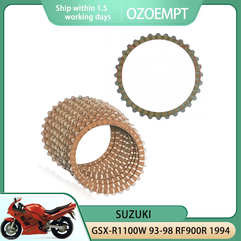 OZOEMPT Fibrous Clutch plate Apply to SUZUKI GSX-R1100W 93-98 RF900R 1994