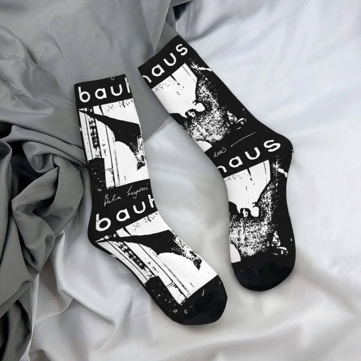 Men Women Bauhaus Bat Wings Bela Lugosi\'s Dead Socks Breathable Stylish Punk Band Socks Small Gifts