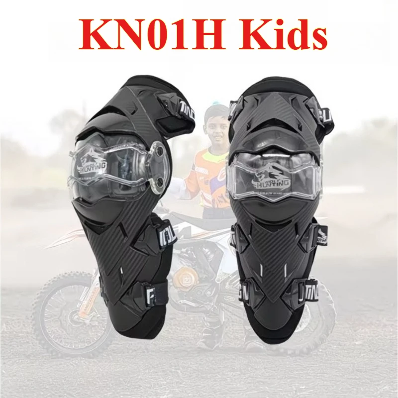

KN01H Kids Motorcycle Off Road Kneepad Anti Collision Fall Safety Protective Knee Pad Teen Motorbike Useful Riding Spare Parts
