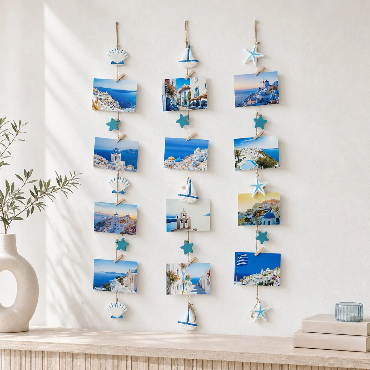 Mediterranean Ocean Style Photo Wall Decoration Pendant Star Shell Photo Wall Sticker Home Wall Decoration Aesthetic Room Decor