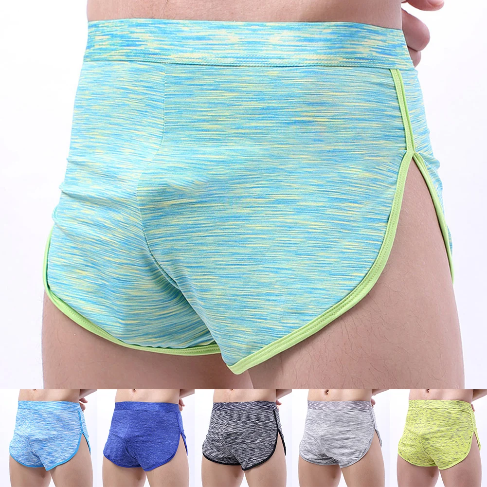 

Sexy Elasticity Slips Men Cotton Seamless Beach Briefs Pouch Underwear Male's Underclothes Sport Shorts Trunks Underpants