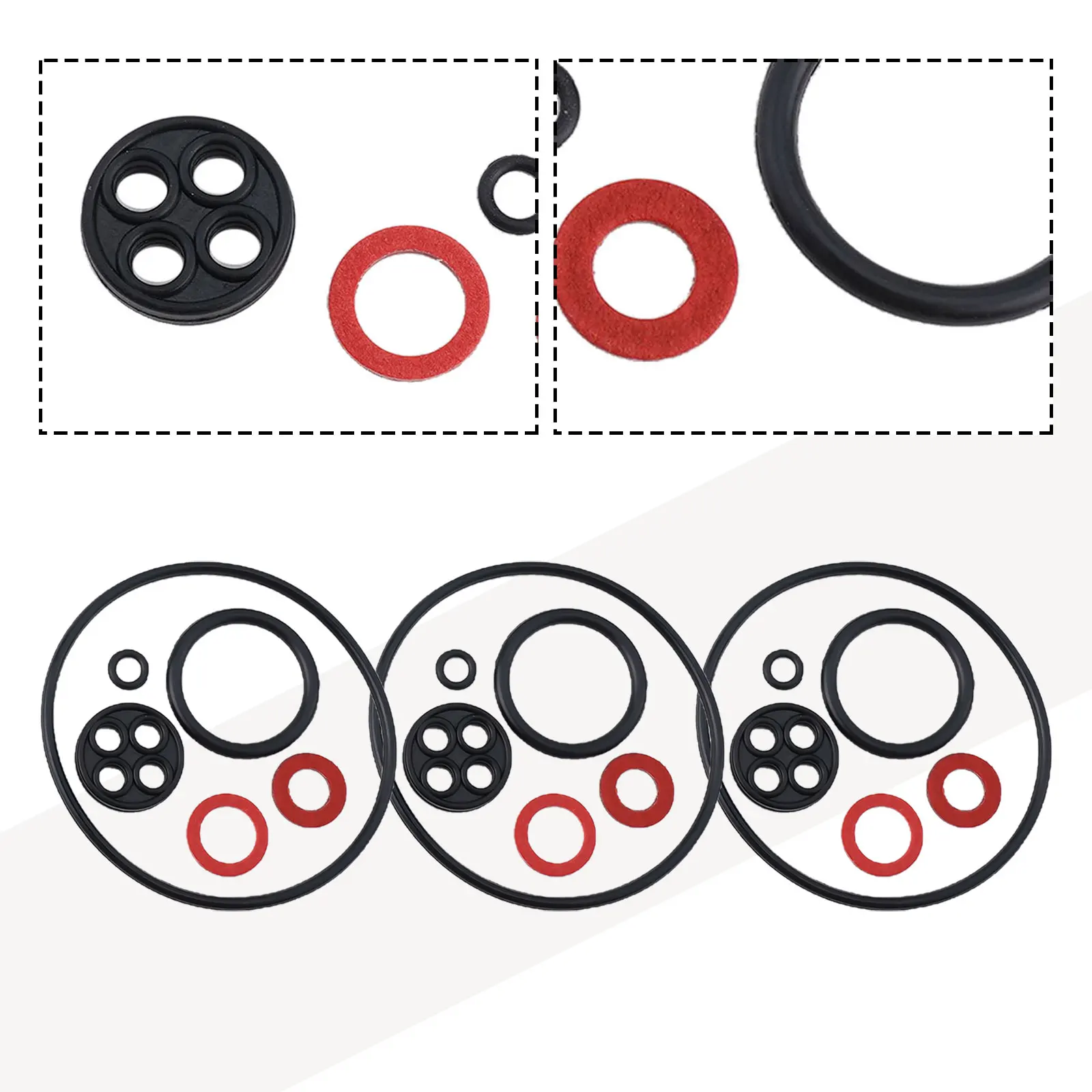Black Carburetor Seal Kit Durability Reliability Perfect Fit Hassle-free Installation For Fuel Dispensers And Engines
