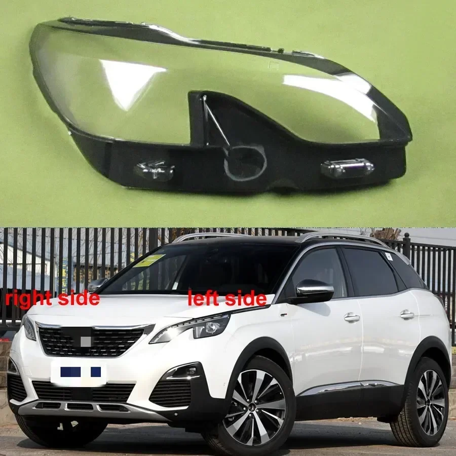 Für Peugeot 4008 5008 2017 2018 2019 Hochwertige Scheinwerferabdeckung Transparente Lampenschirm-Linse Scheinwerfergehäuse Plexiglas