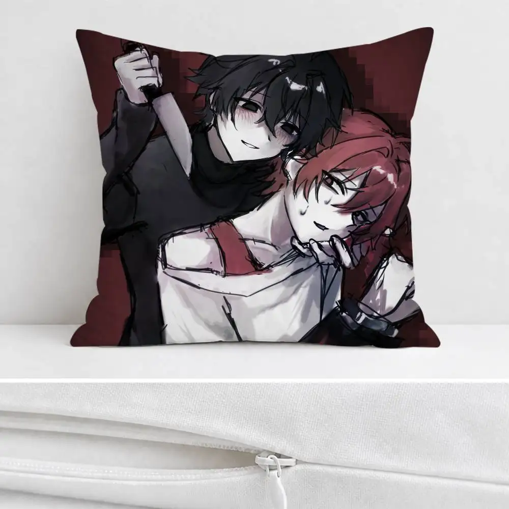 Z-ZENO Remake  Double-sided Printed Square Decorative Cushion Cover for Sofa Living Room Home Decor