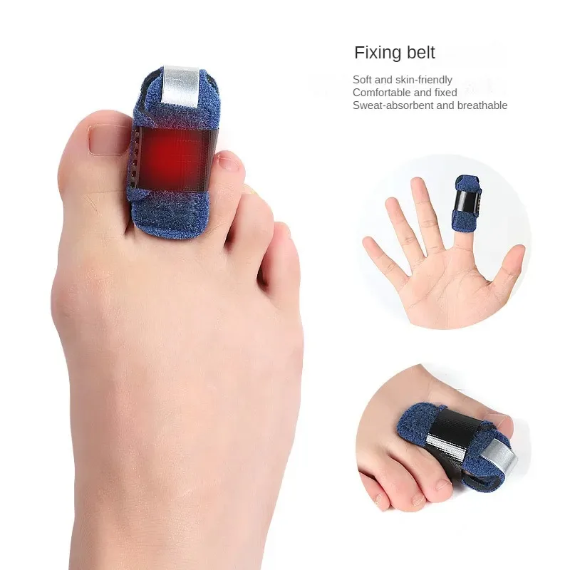 Toe Splint Straightener para crianças e adultos, Martelo Toe Corrector, Garra torta, Estabilizador Toe, Brace Wrap, Alívio da dor, Estabilizador