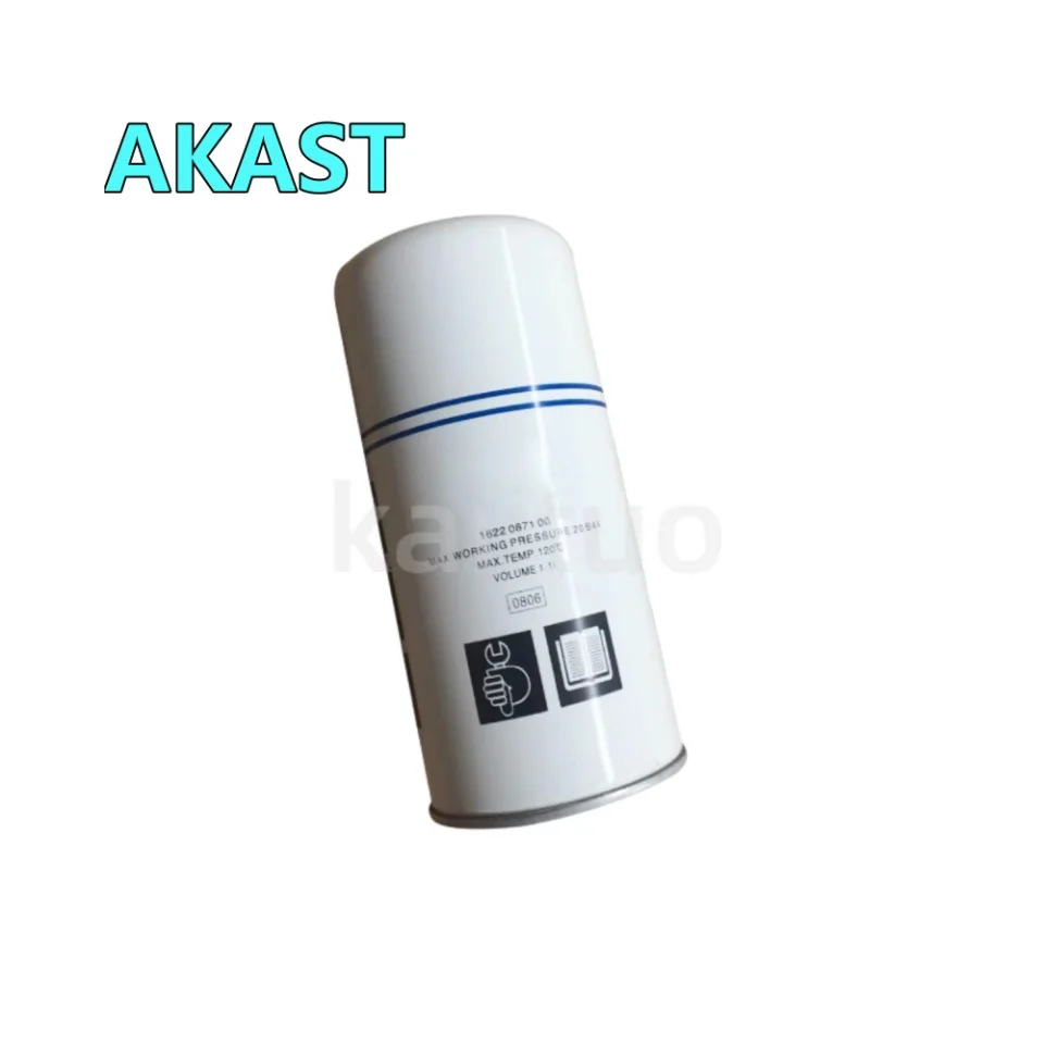 Hocheffizienter Ölfilter 1622087100   für Atlas Copco Luftkompressor-Teilersatz