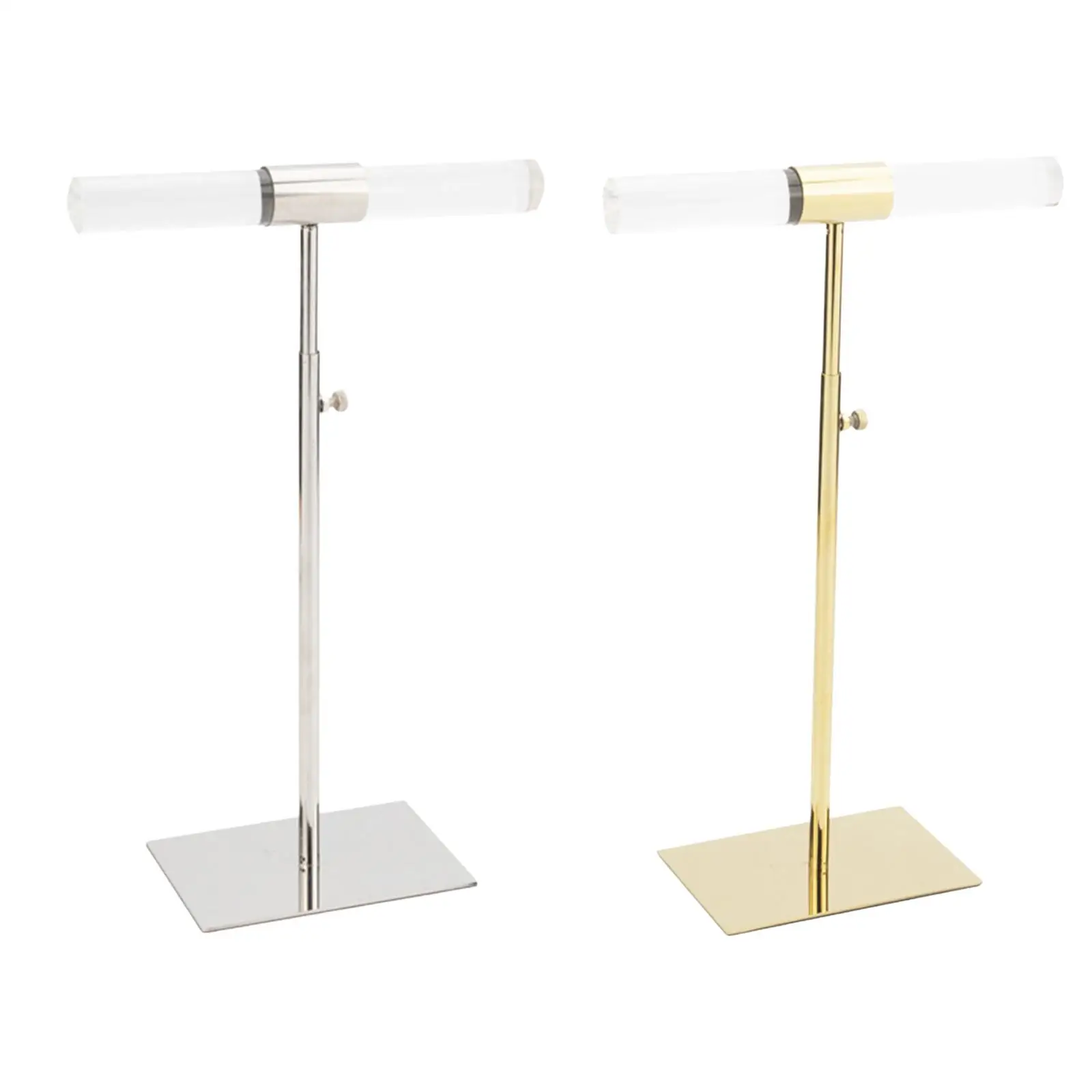 

Jewelry Display Stand 3 Layer T Shaped Bars Necklace Holder with Base Show Jewelry Tabletop Jewelry Organizer for Necklaces