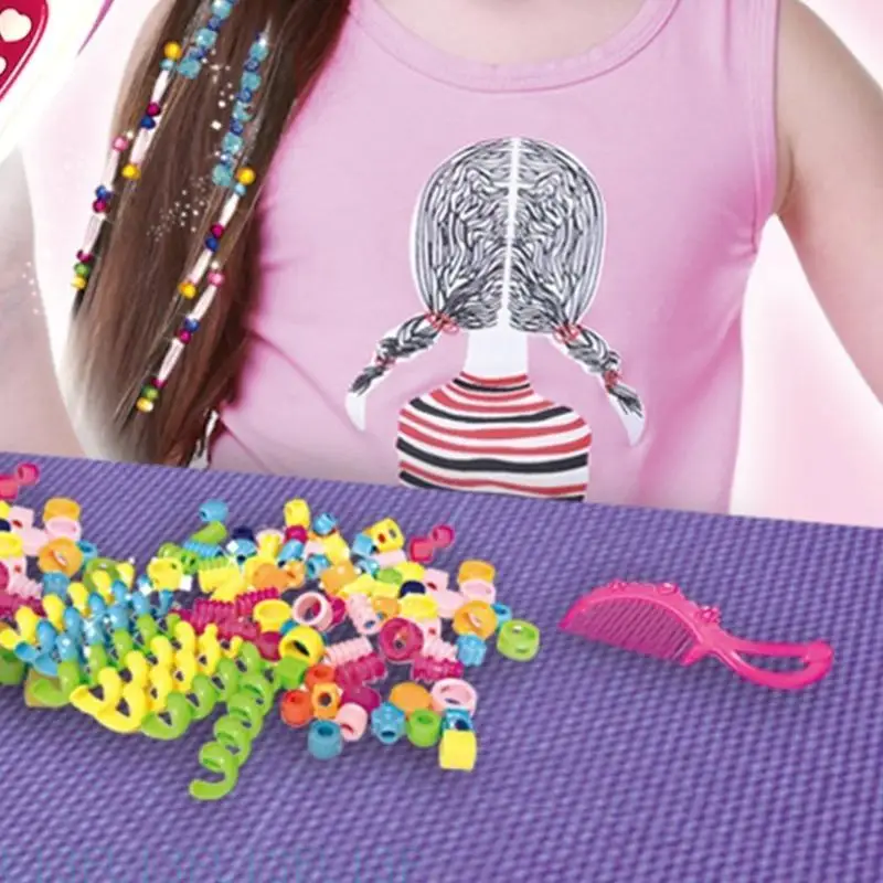 U13f Roleplay Hair Braider Machine pour les enfants Girls Princess Hair Decoration Set super pour le cadeau d'anniversaire fille