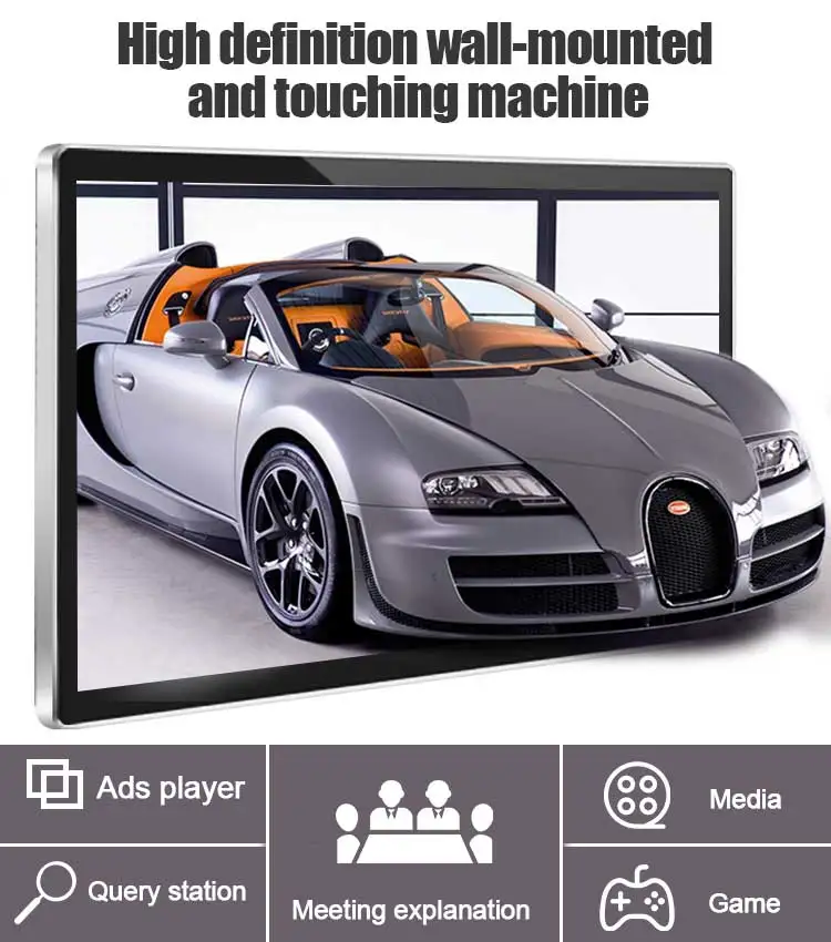 32 43 49 55 65 polegadas LCD Android Display Shopping Parede Touchscreen Monitor Publicidade