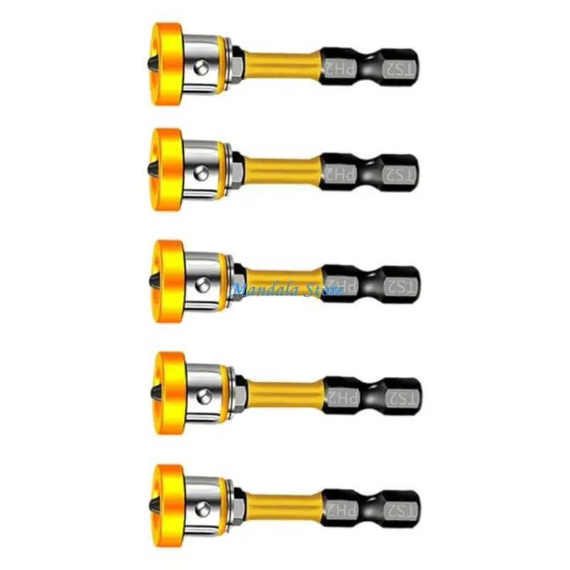 Punta destornillador magnético acero aleación U2JC, vástago Hexagonal 6,35mm, construcción impermeable para pesadas