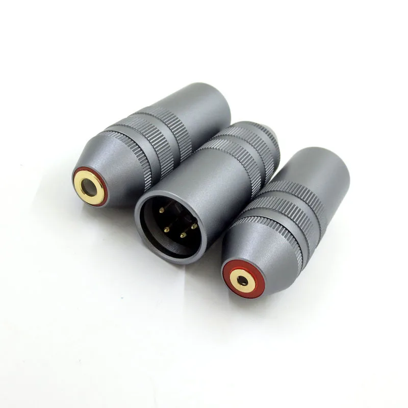 4 Cores XLR 4 Pin Male Plug Converter Balanced to 4.4mm 3.5mm 2.5mm Balanced Female Headphone Adapter XLR to 4.4/3.5/2.5mm