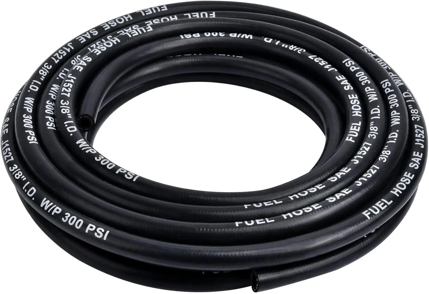 

3/8" Marine Fuel Line Hose Type A1-15 Rubber 25FT SAE J1527 for Boats, Durable and Flexible