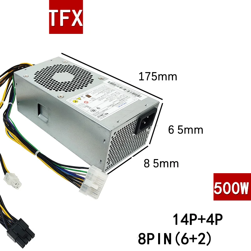 New PSU For Lenovo TFX H3050 530S 14Pin 350W 500W Upgrade Power Supply FSP180-30SBV PS-3181-02 HK340-72FP FSP240-40SBV PS-4241