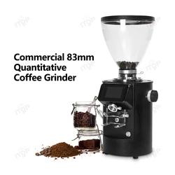 ITOP CG-K83 Commercial Quantitative Coffee Grinder 83mm Flat Burrs Anti Static Design Grinder for Espresso Coffee Miller