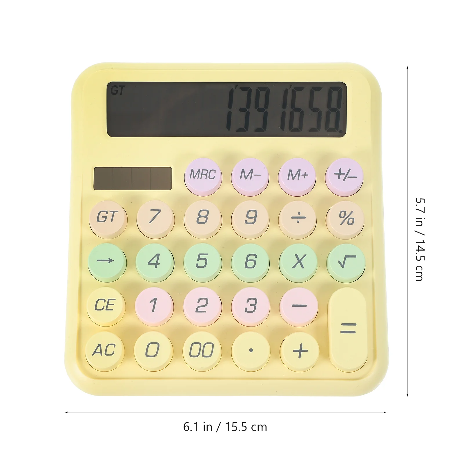 آلة حاسبة مكتبية محمولة للوحة المفاتيح الميكانيكية، آلة حاسبة صغيرة أساسية بأربعة وظائف، آلات حاسبة للهدايا للطلاب #2