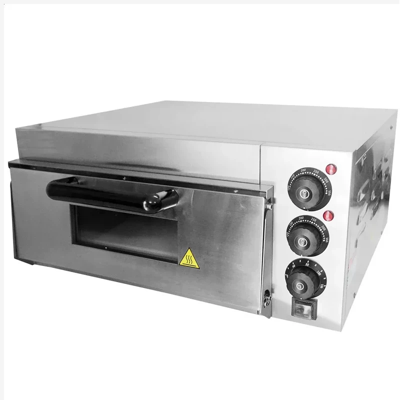 220V 2000W Commercial Single Layer Pizza Oven Large Capacity Bread Baking Machine Electric Oven with Timer