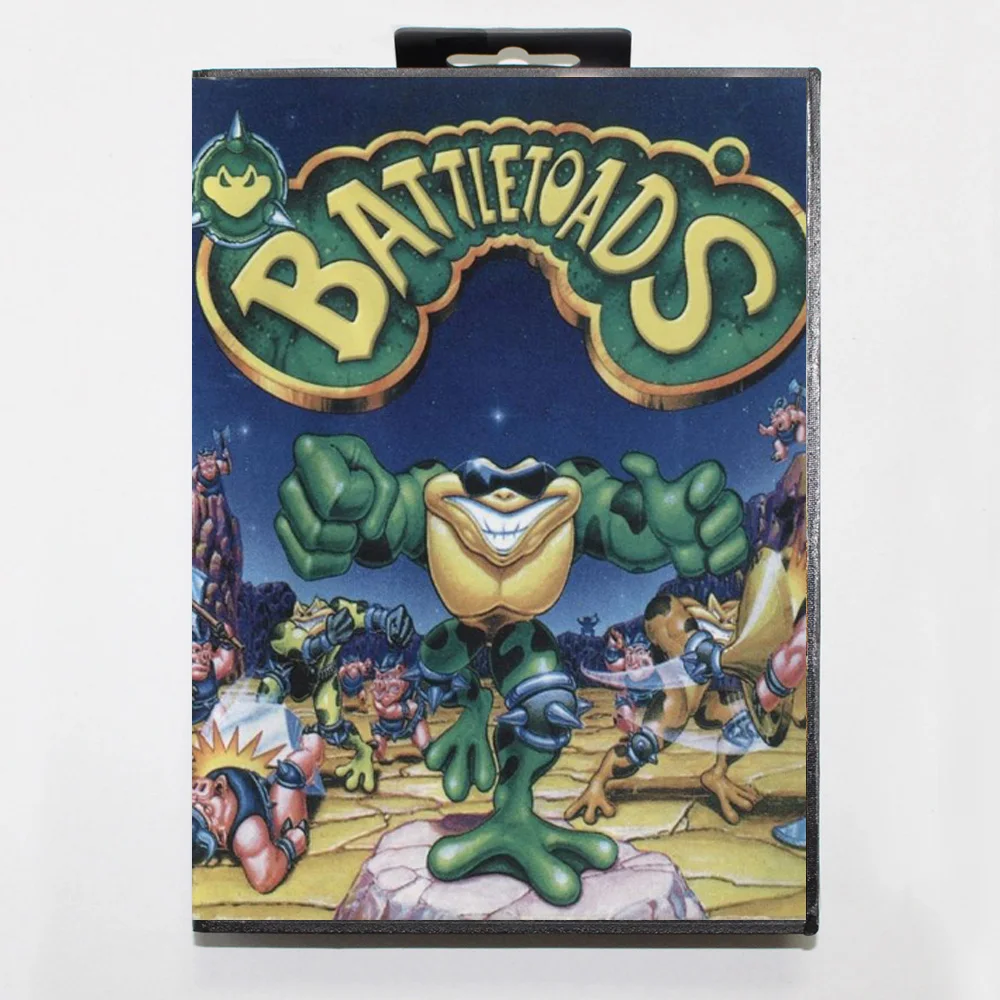 

Battletoads 16-битный игровой картридж MD с коробкой RU для систем Sega Megadrive Genesis