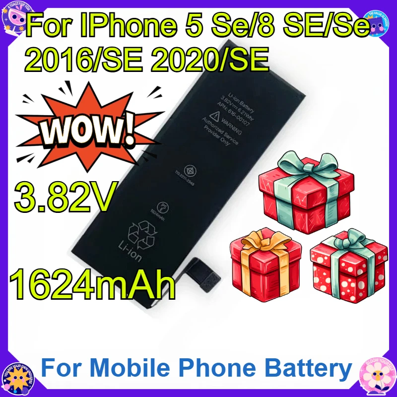 For IPhone 5 Se/8 SE/Se 2016/SE 2020/SE for Mobile Phone Battery New High Quality Replacement Bateria